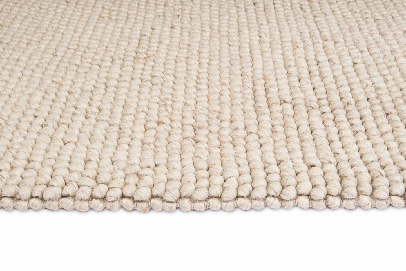 Simone Cream and Ivory Marble Looped Rug