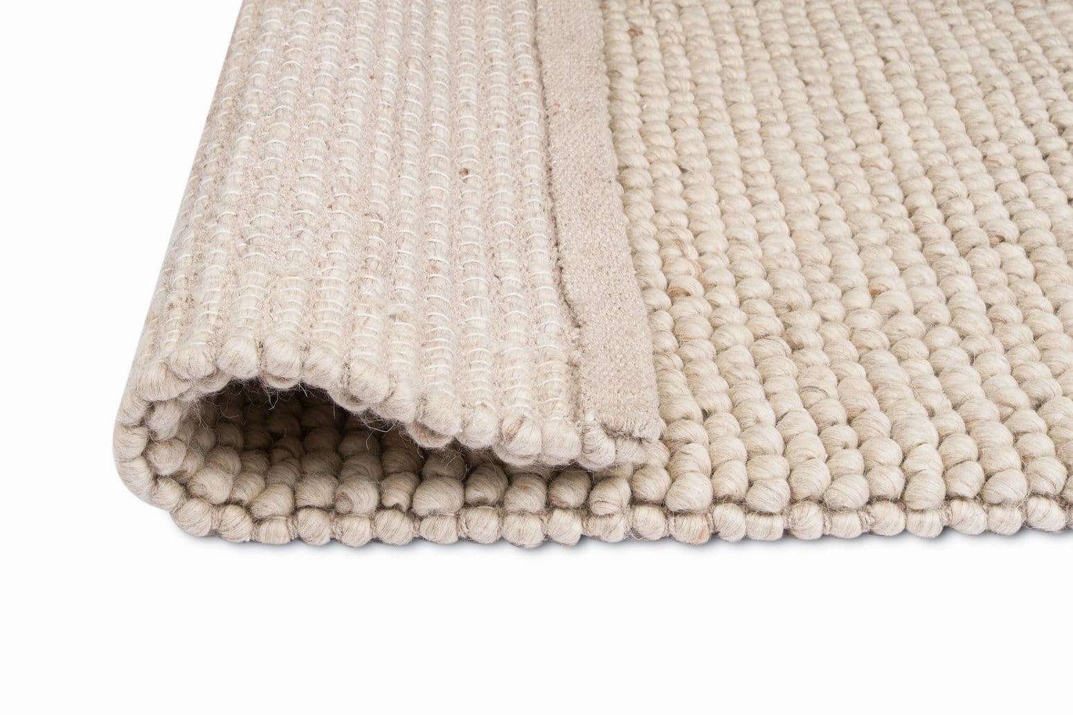 Simone Cream and Ivory Marble Looped Rug
