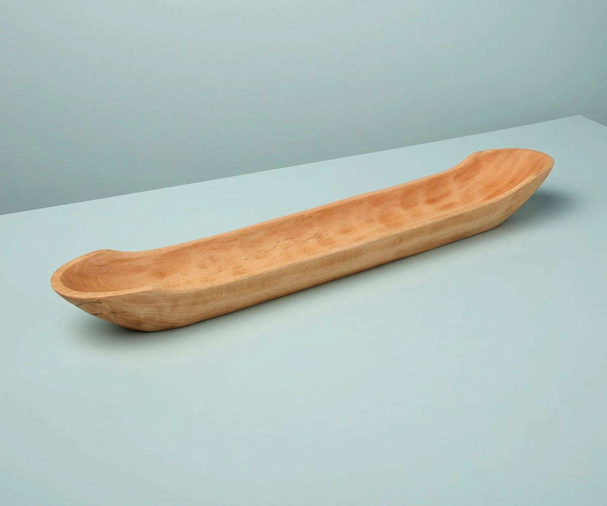 Sindri Long Mango Wood Dishhome decoration ,modern home decor 