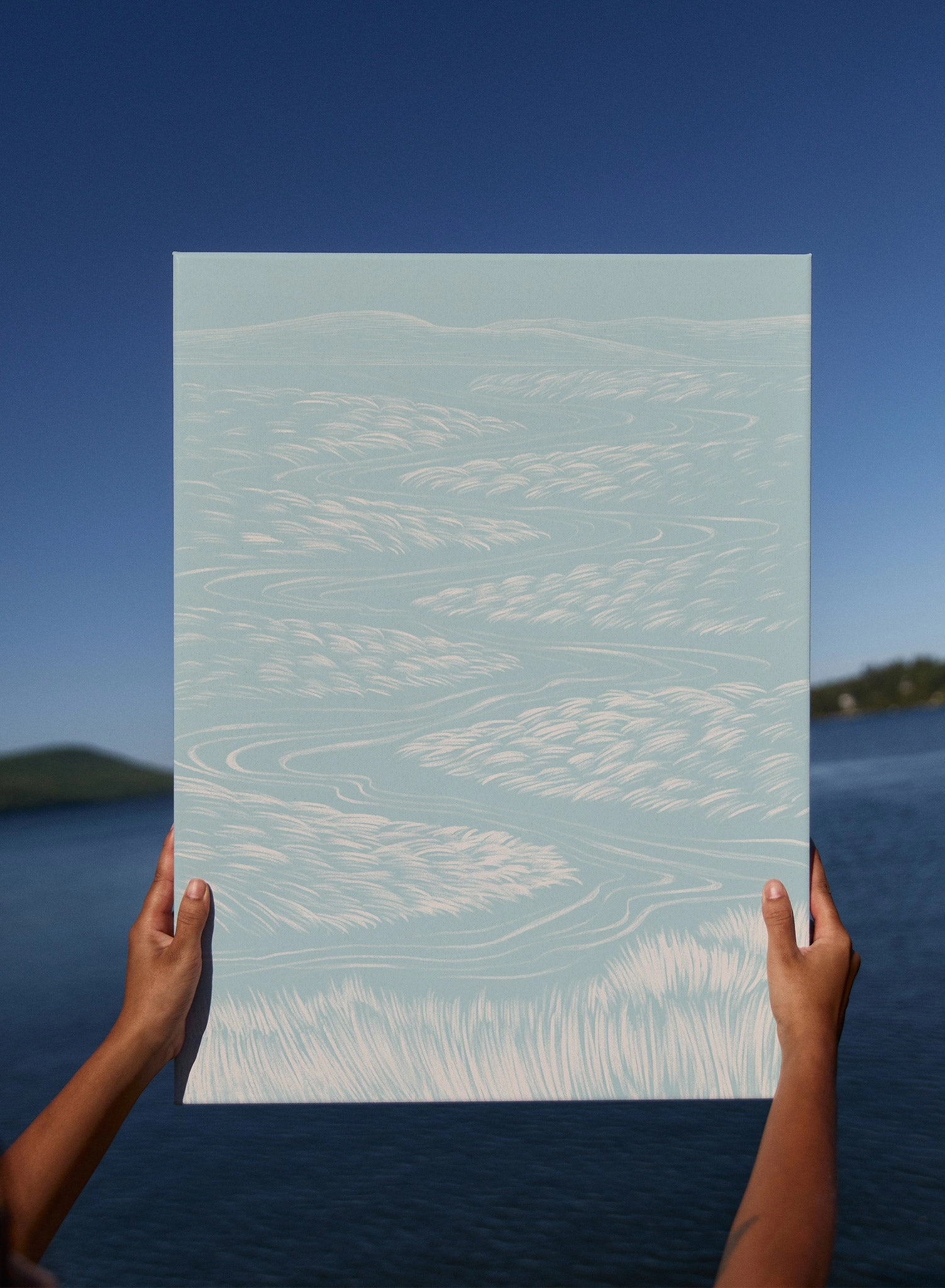 Sinuous Stream, Canvas