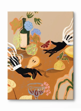 Sips at Sunset, Canvasindoor decorative canvas print