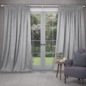 Sitara Embroidered Pencil Pleat Curtains Argentabedding sets ,throw blankets 