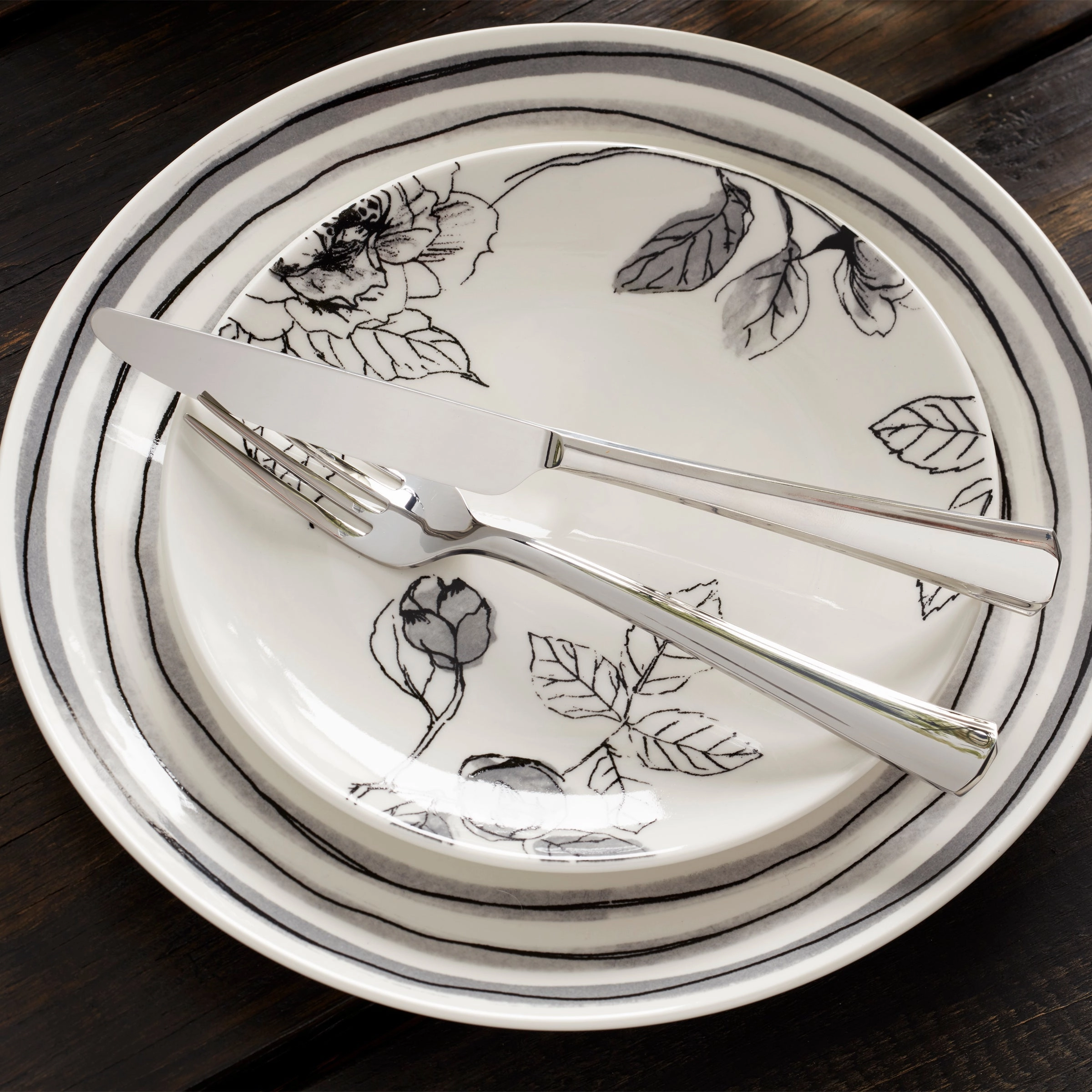 Sketchbook 12-Piece Dinnerware Set
