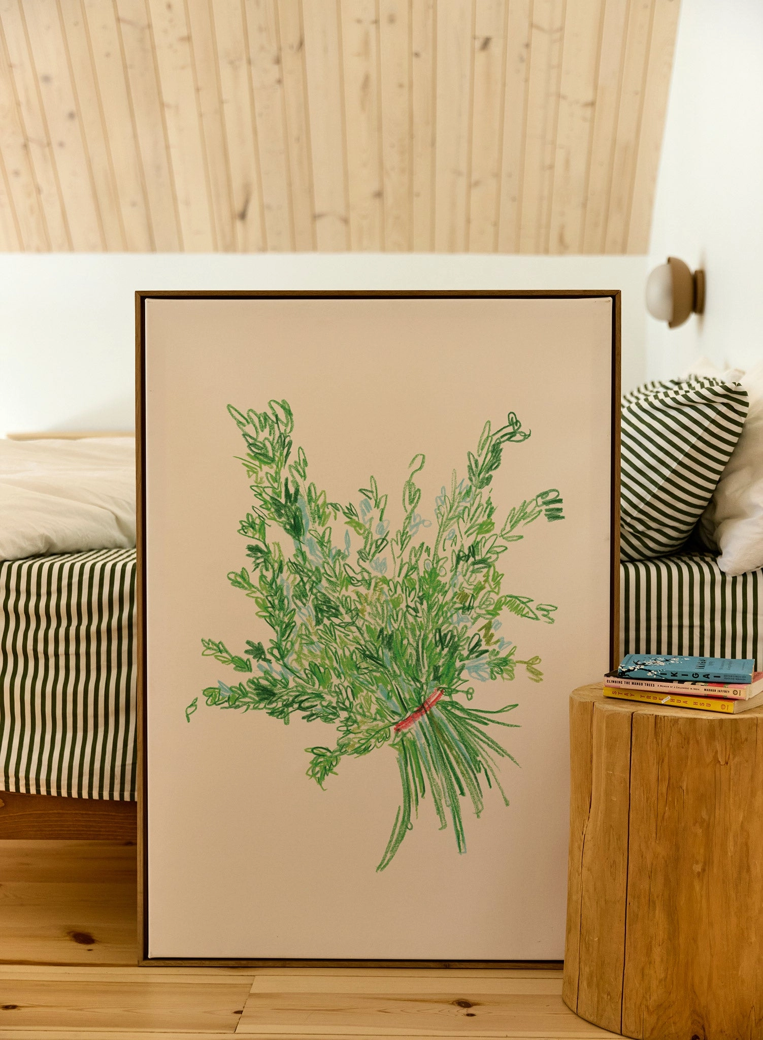 Sketched Herbs, Canvas