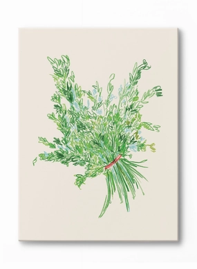 Sketched Herbs, Canvasindoor decorative canvas print