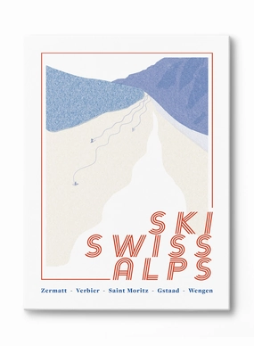 Ski Getaway, Canvasindoor decorative canvas print