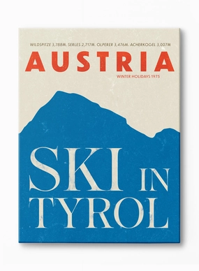 Ski in Tyrol, Canvasindoor decorative canvas print