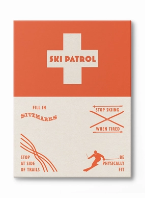 Ski Patrol, Canvasindoor decorative canvas print