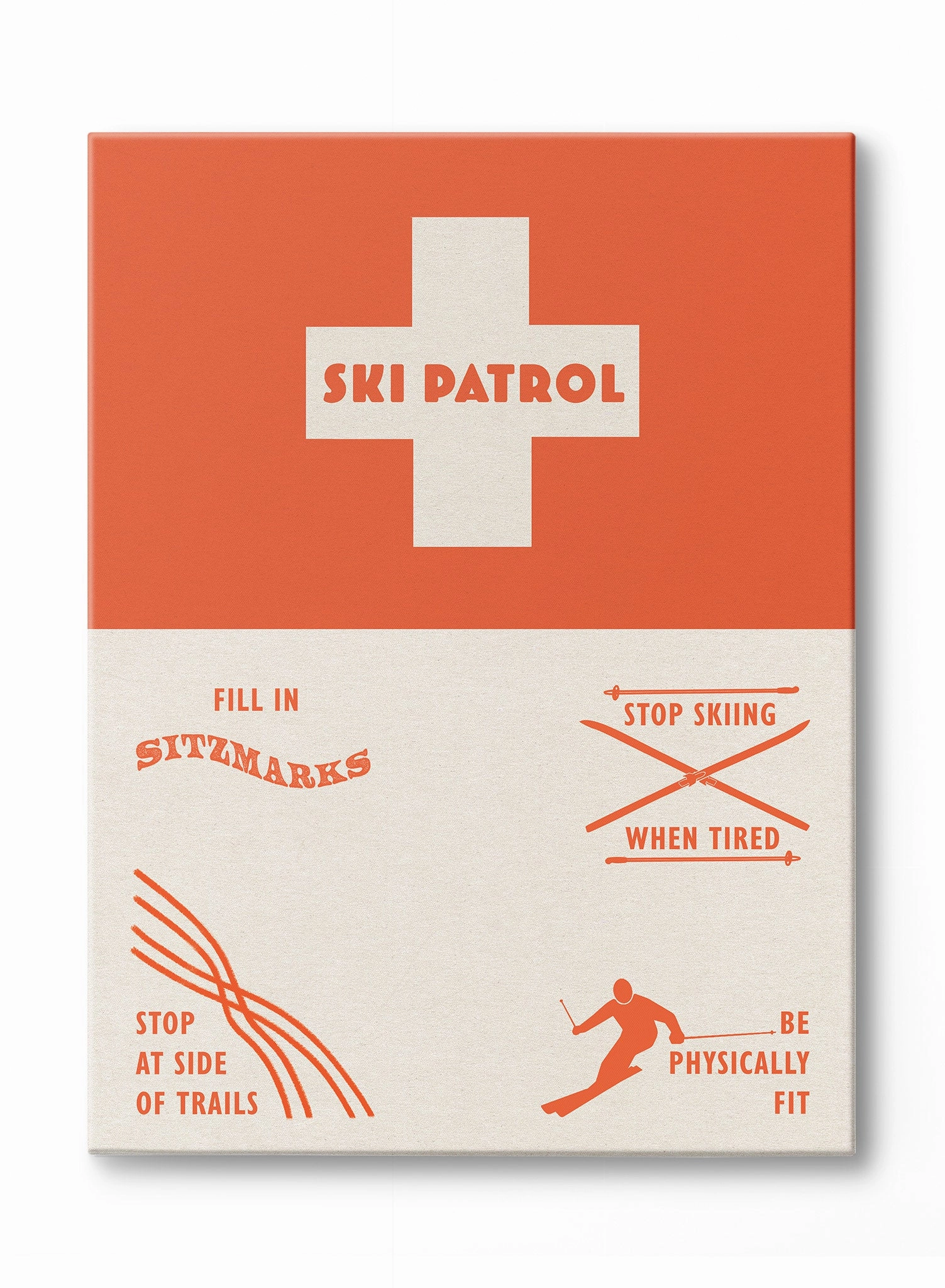 Ski Patrol, Canvasindoor decorative canvas print