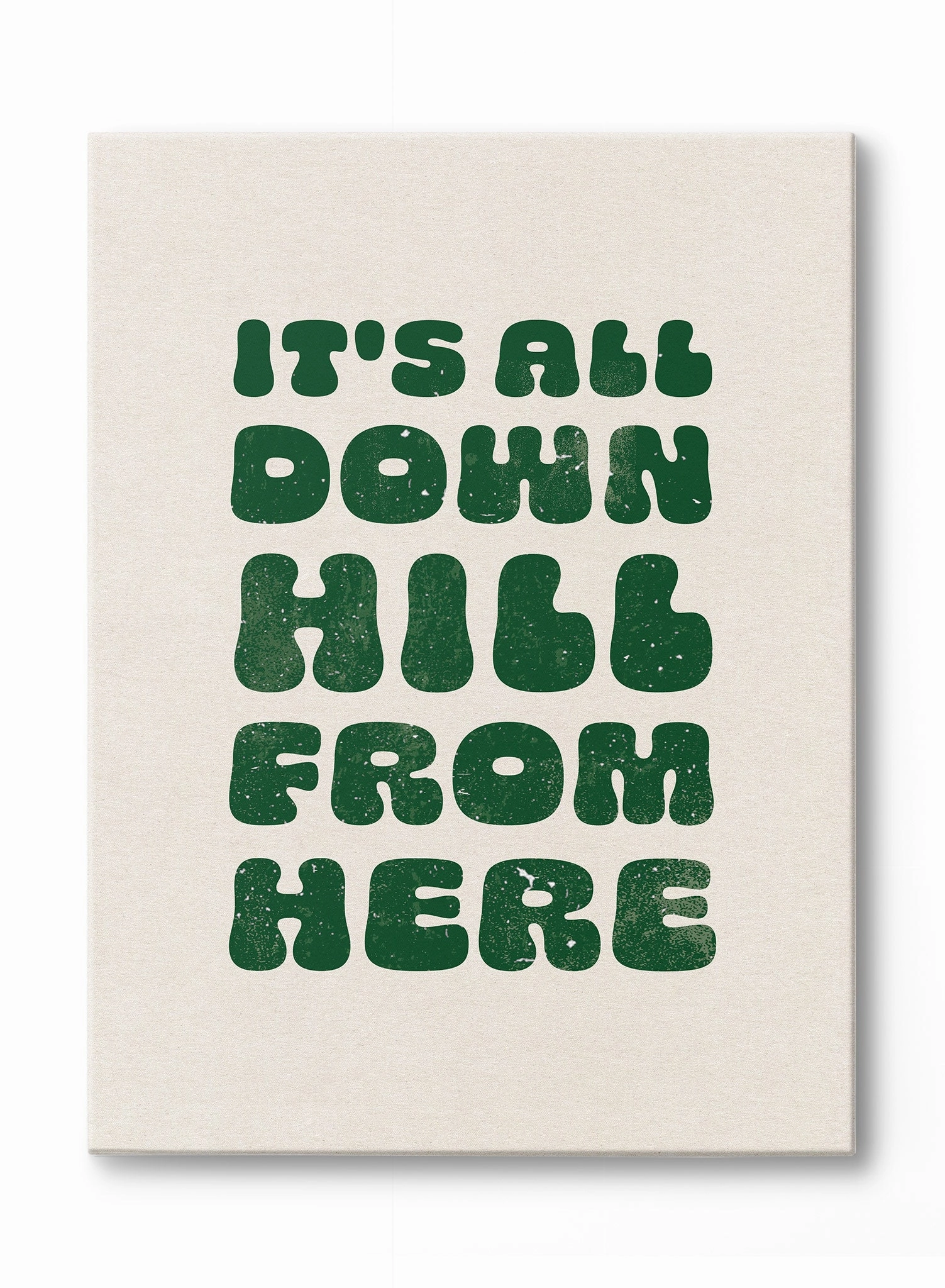 Skis & Optimism, Canvasindoor decorative canvas print