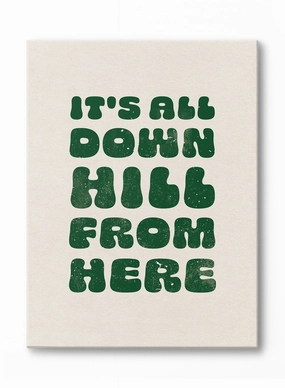 Skis & Optimism, Canvasindoor decorative canvas print