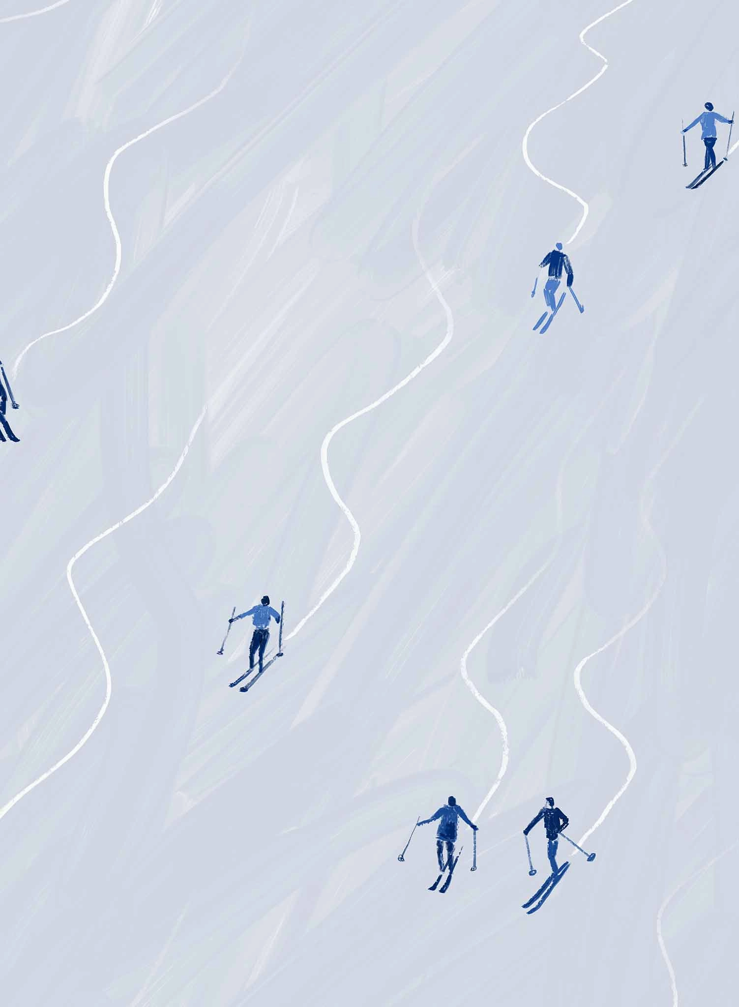 Slalom, Wallpaper