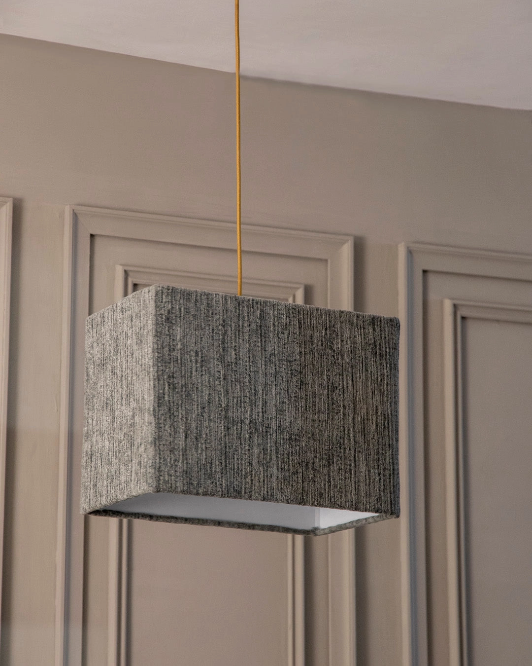 Slate Texture Rectangular Shade Pendant Light
