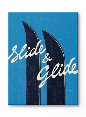 Slide & Glide, Canvasindoor decorative canvas print