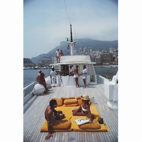 Slim Aarons "Scotti's Yacht" Photographnordic style wall decor