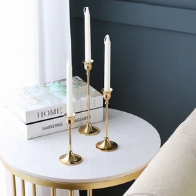 Slim Gold Candle Holder - Set of 3home decoration ,modern home decor 