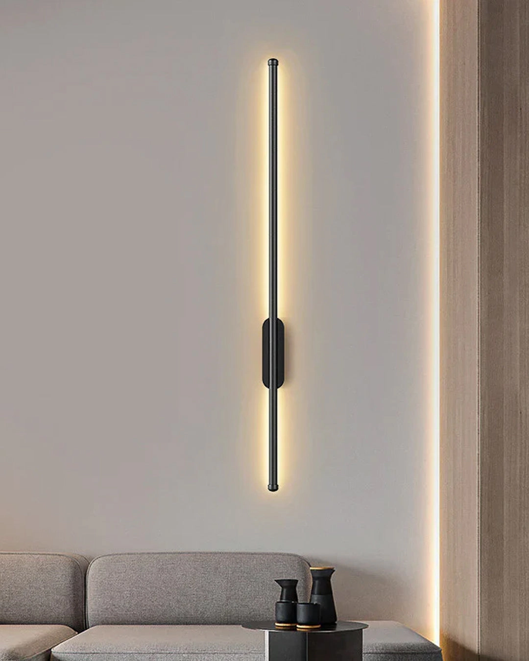 Slimline LED Wall Sconce - Black