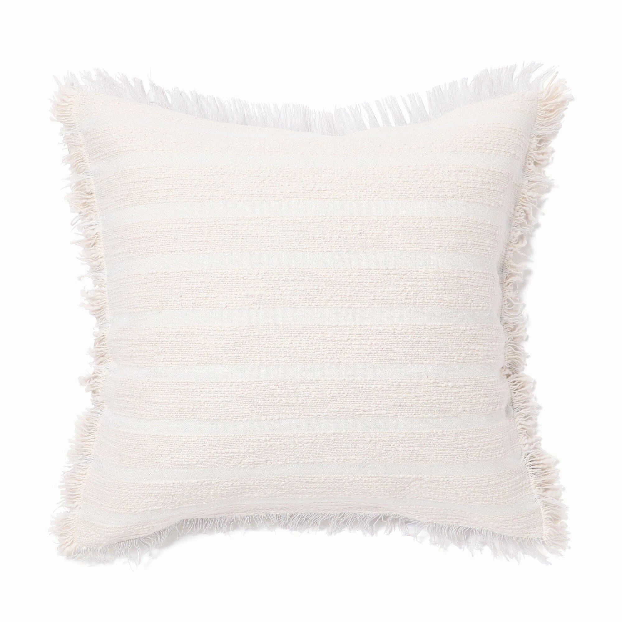 Slub Border Cushion Cover 450 x 450  Ivorybedding sets ,throw blankets 