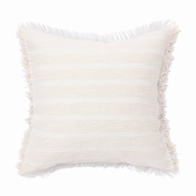 Slub Border Cushion Cover 450 x 450  Ivorybedding sets ,throw blankets 