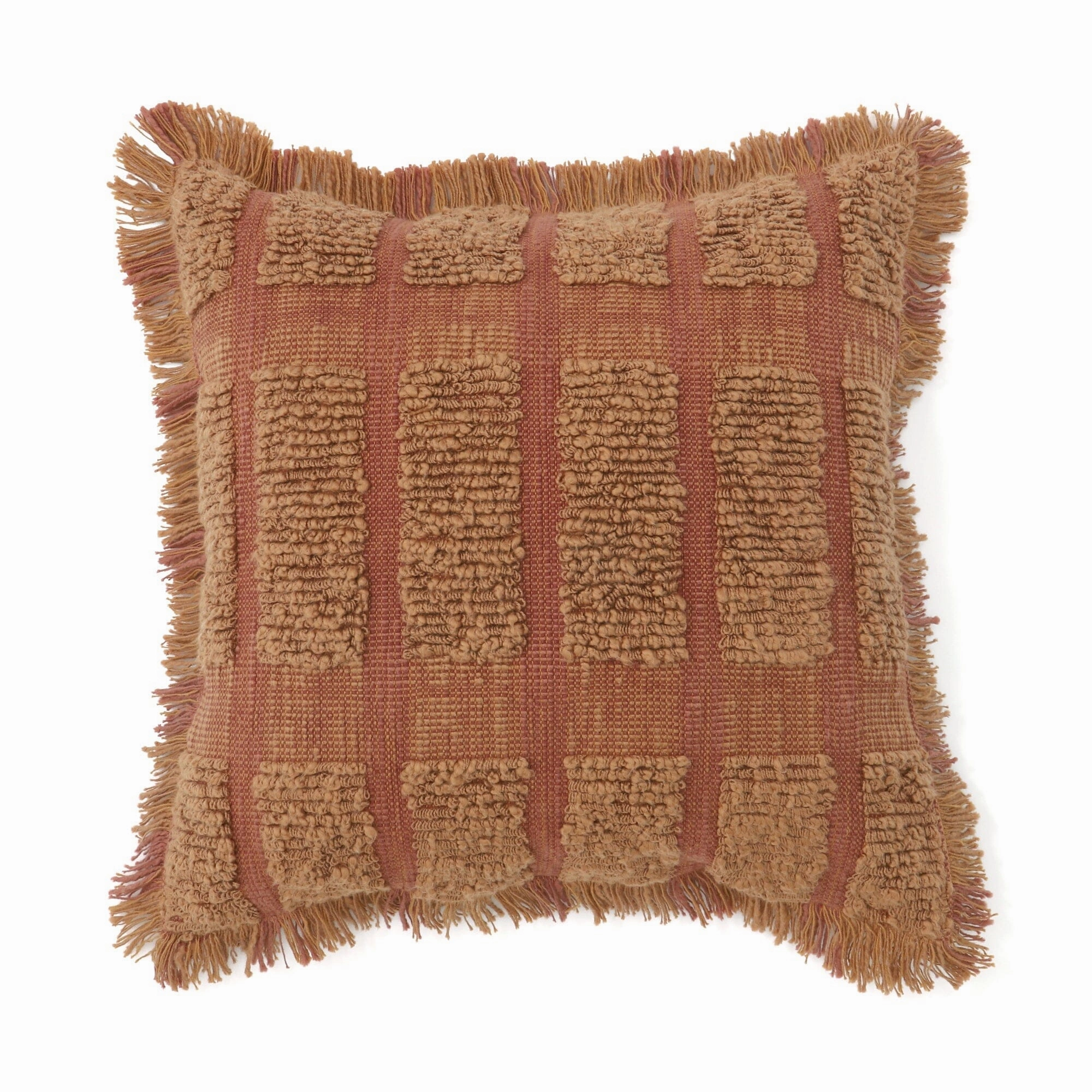 Slub Square Cushion Cover 450 X 450 Brownbedding sets ,throw blankets 