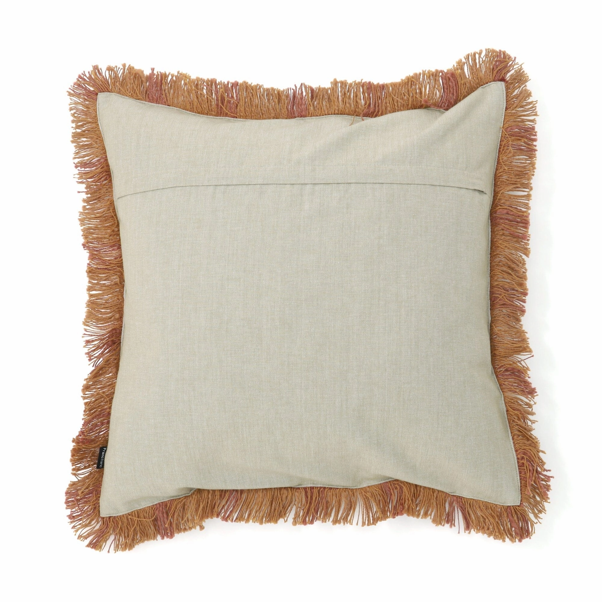 Slub Square Cushion Cover 450 X 450 Brown