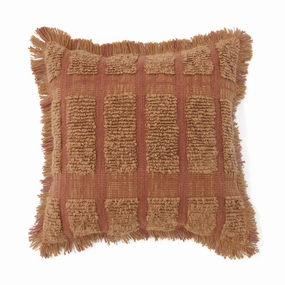 Slub Square Cushion Cover 450 X 450 Brownbedding sets ,throw blankets 