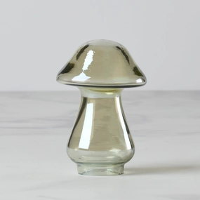 Small Green Luster Glass Mushroommodern kitchen decor ,kitchen dinner set ,dinnerware 