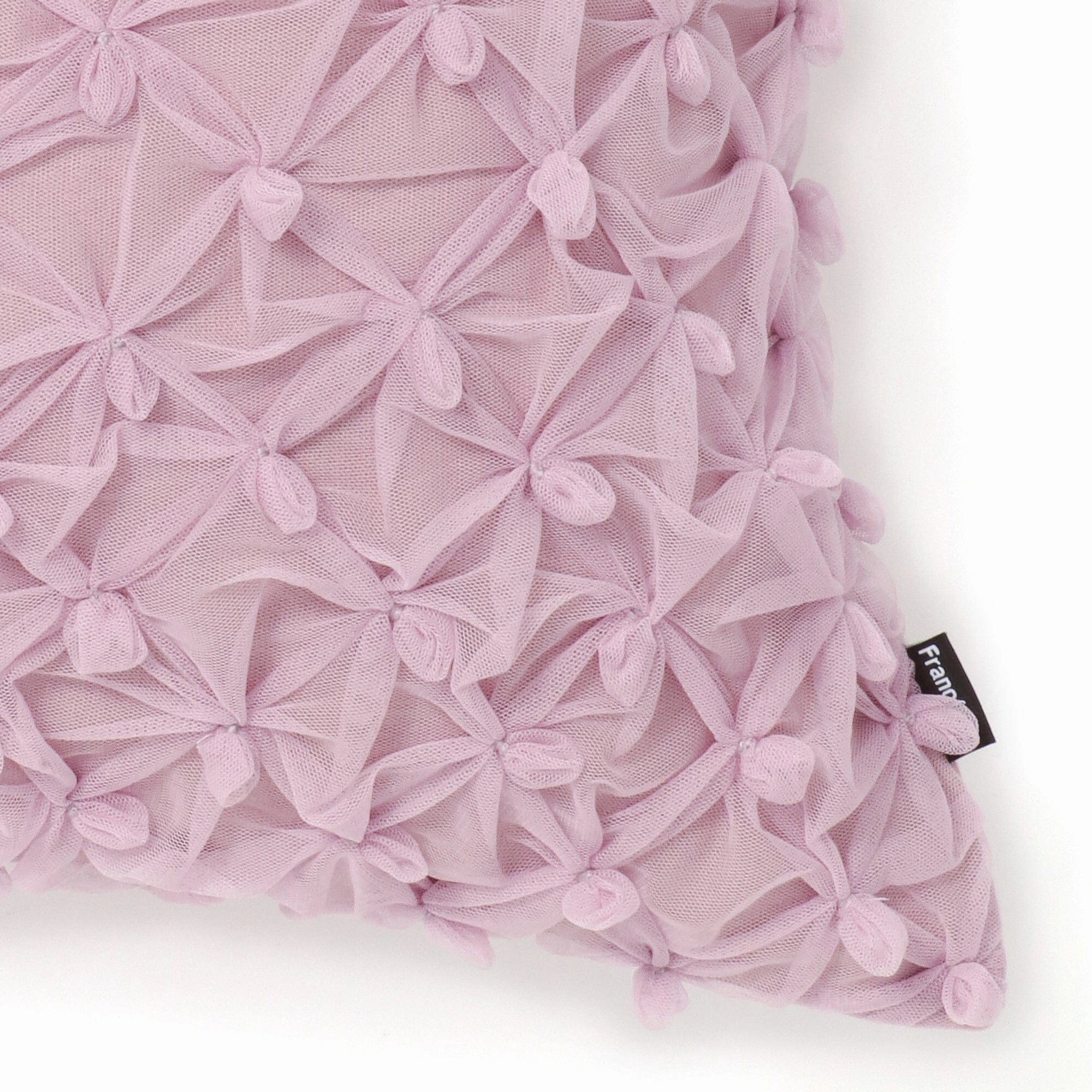 Smocking Tulle Cushion Cover 450 X 450 Purple