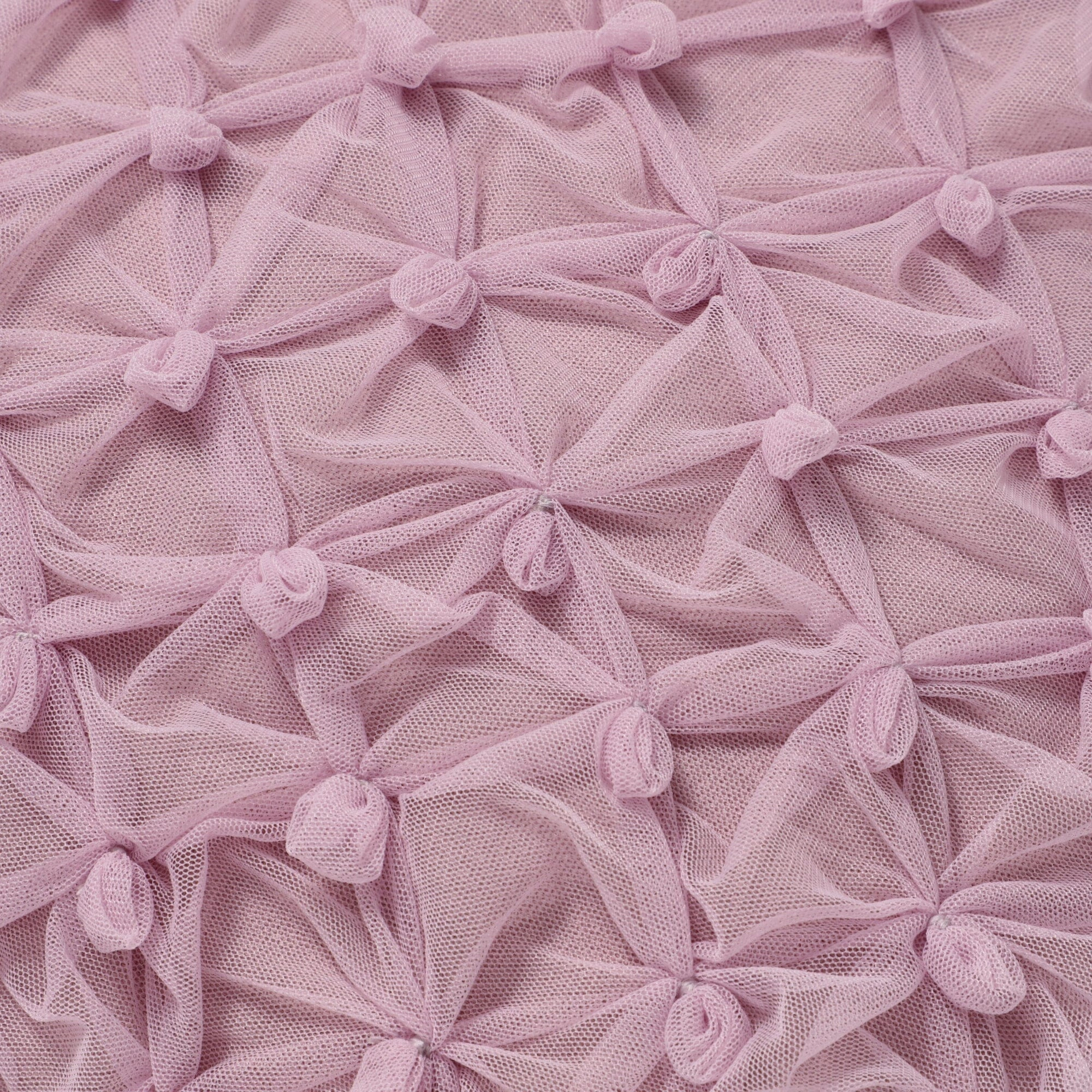 Smocking Tulle Cushion Cover 450 X 450 Purple