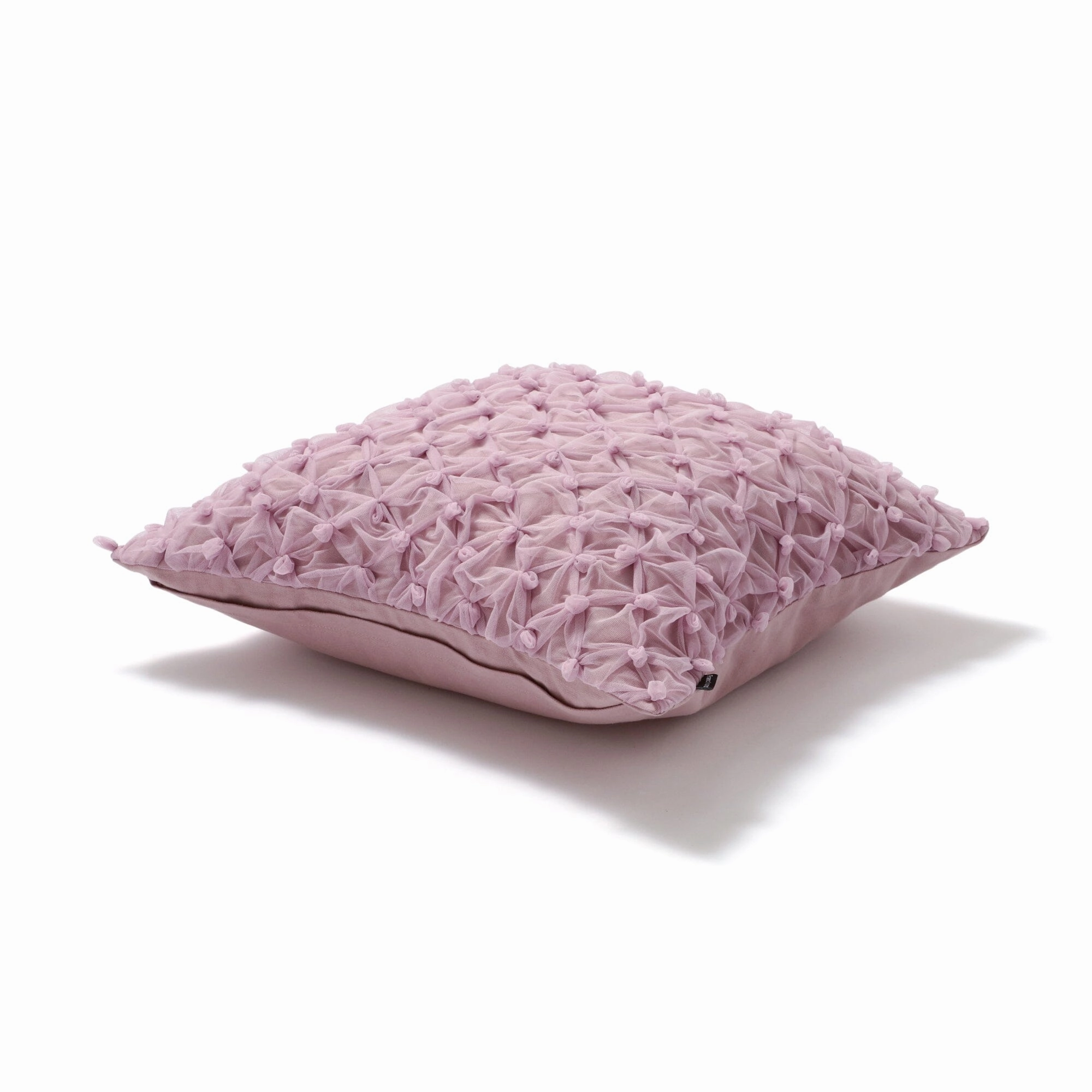 Smocking Tulle Cushion Cover 450 X 450 Purple