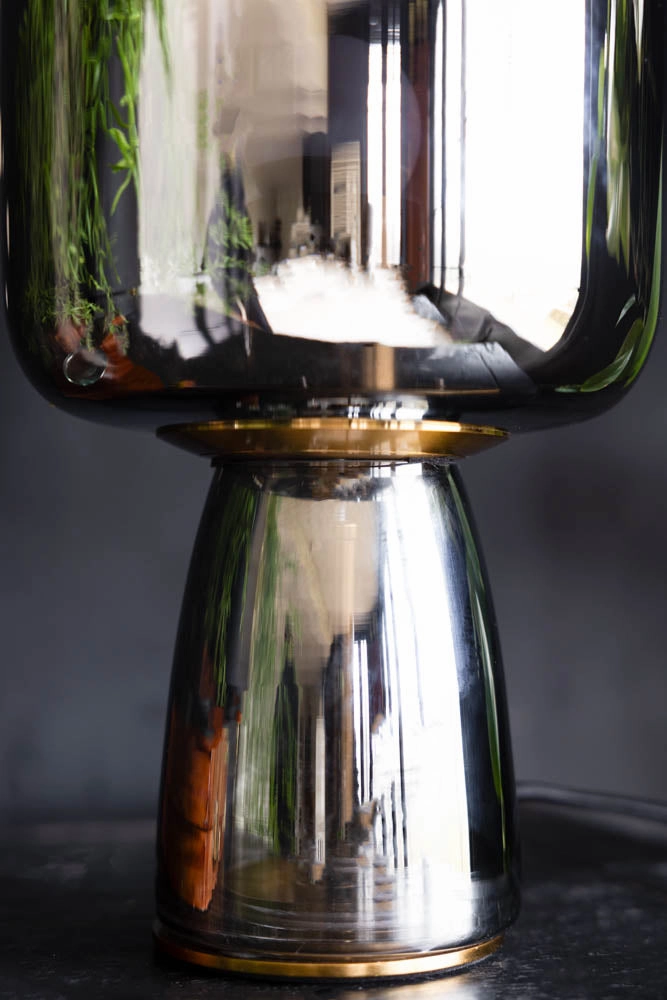 Smoked Table Lamp