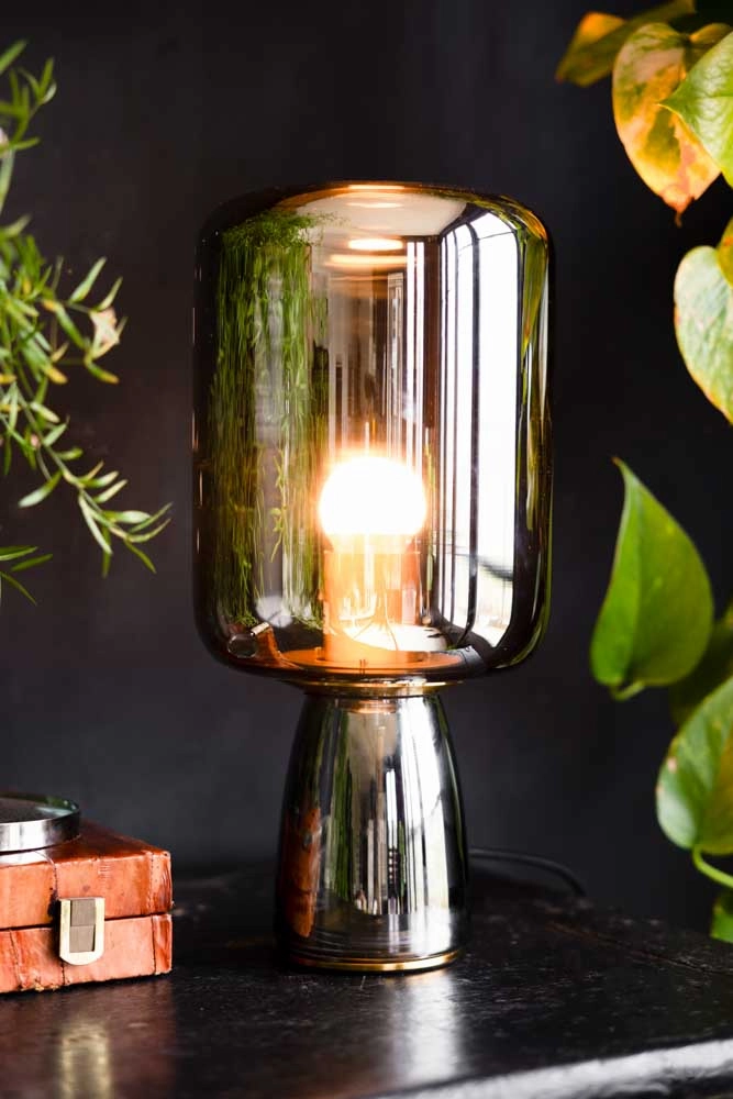 Smoked Table Lamp