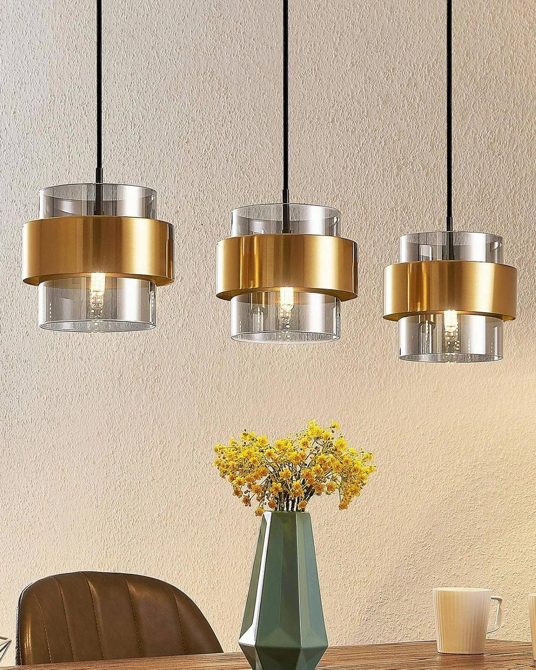 Smoky Glass Cluster Pendant Lightmodern wall lamp,smart wall lamp