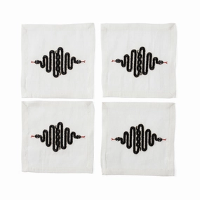Snake Cocktail Napkinsmodern kitchen decor ,kitchen dinner set ,dinnerware 