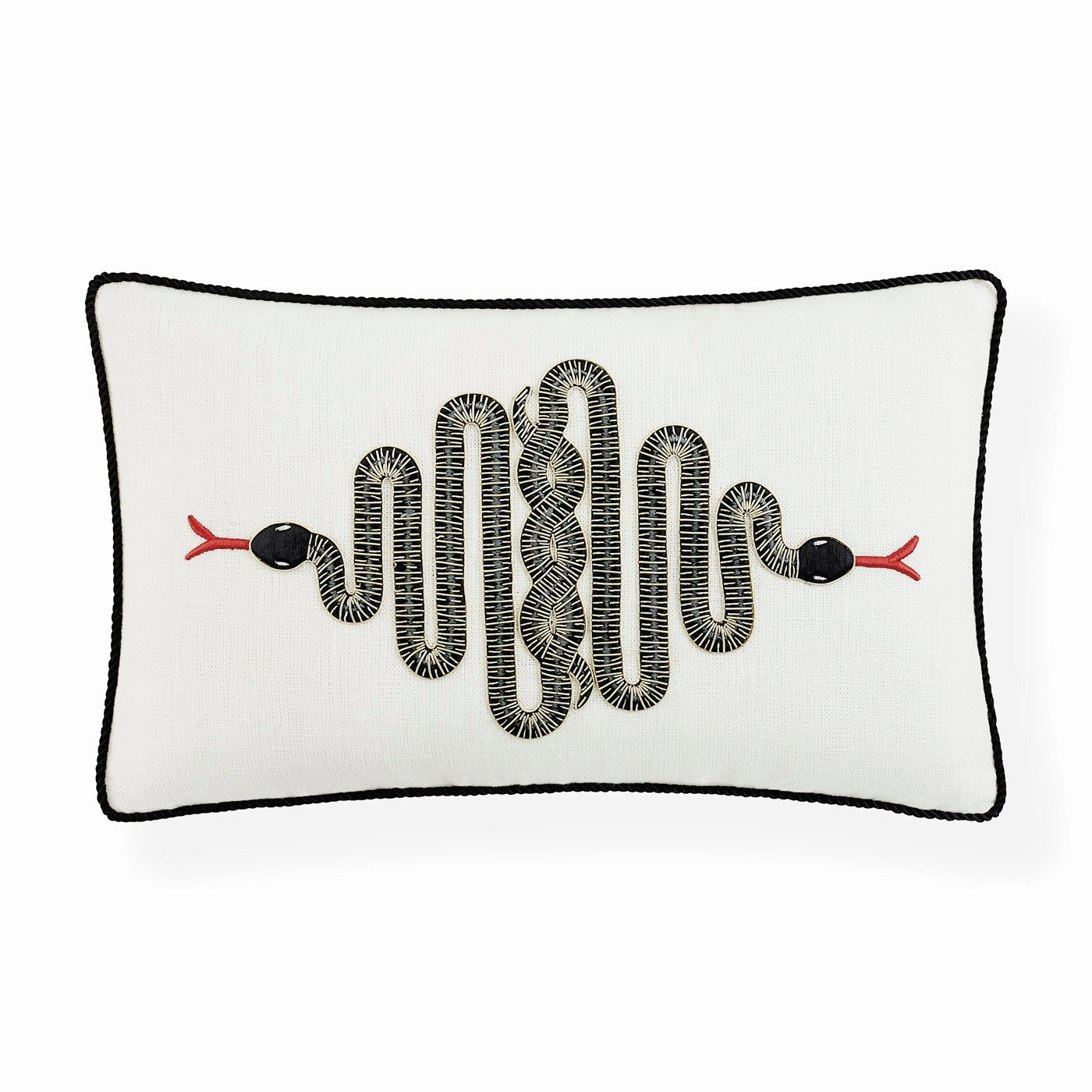 Snake Embroidered Pillowbedding sets ,throw blankets 