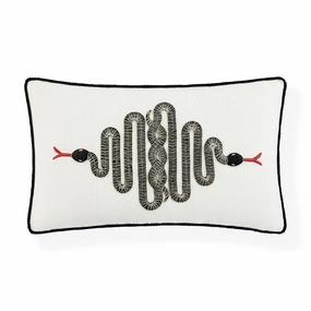 Snake Embroidered Pillowbedding sets ,throw blankets 
