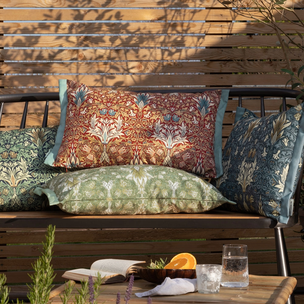 Snakeshead Printed Outdoor Cushion Berry/Natural