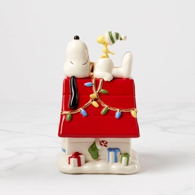 Snoopy Christmas Covered Candy Dishafternoon tea dessert tray