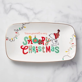 Snoopy Christmas Hors d'Oeuvre Trayafternoon tea dessert tray