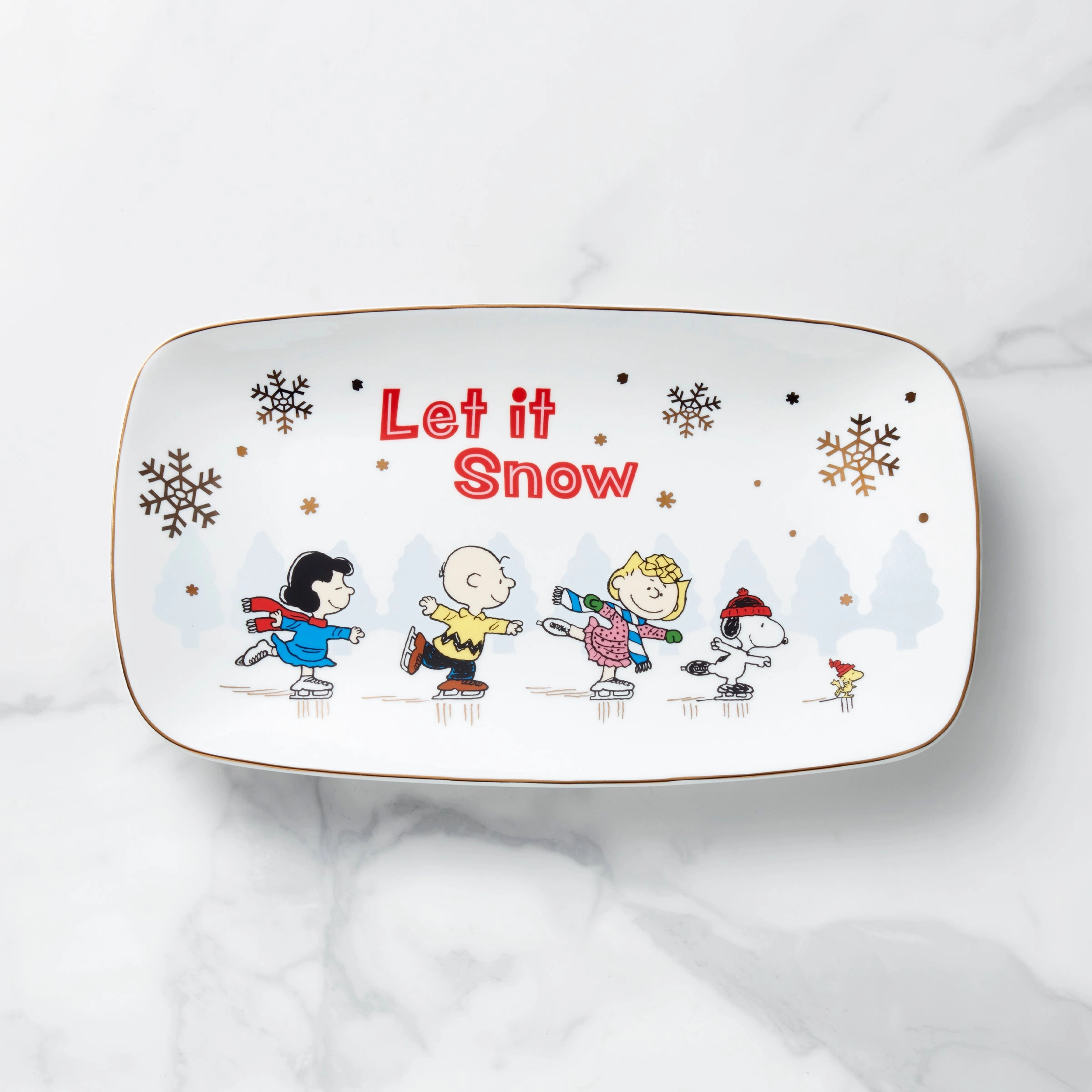 Snoopy Skating Hors d'Oeuvres Trayafternoon tea dessert tray