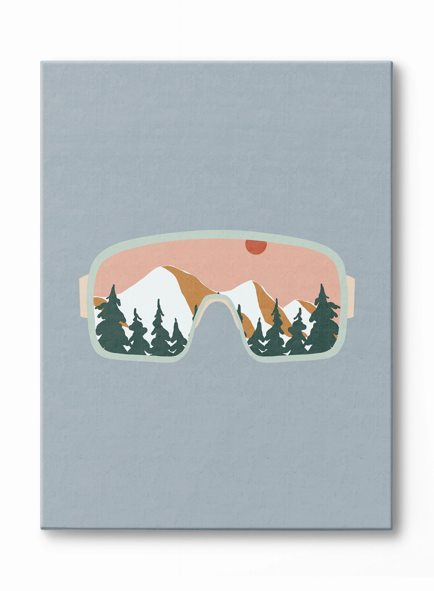 Snow-Colored Goggles, Canvasindoor decorative canvas print
