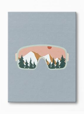 Snow-Colored Goggles, Canvasindoor decorative canvas print