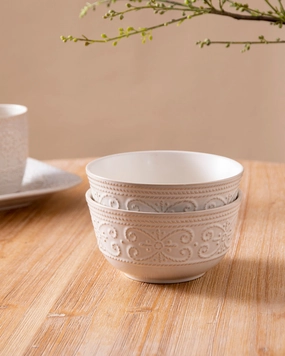 Snow Petal Ceramic Bowlmodern kitchen decor ,kitchen dinner set ,dinnerware 