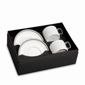 Soie Tresse Tea Cup   Saucer (Set of 2)glass cups ,personalized mugs 