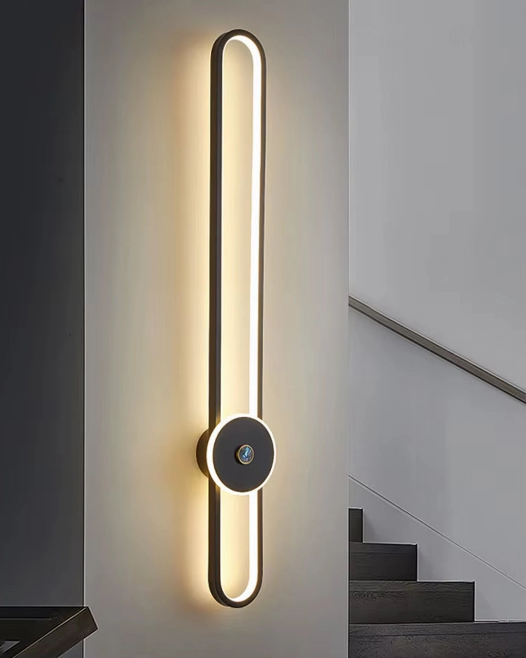 Solar Axis LED Wall Sconce - Black