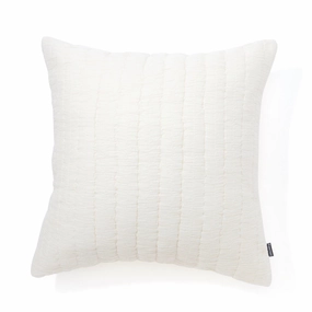 Solid Gather Cushion Cover 450 x 450  Ivorybedding sets ,throw blankets 