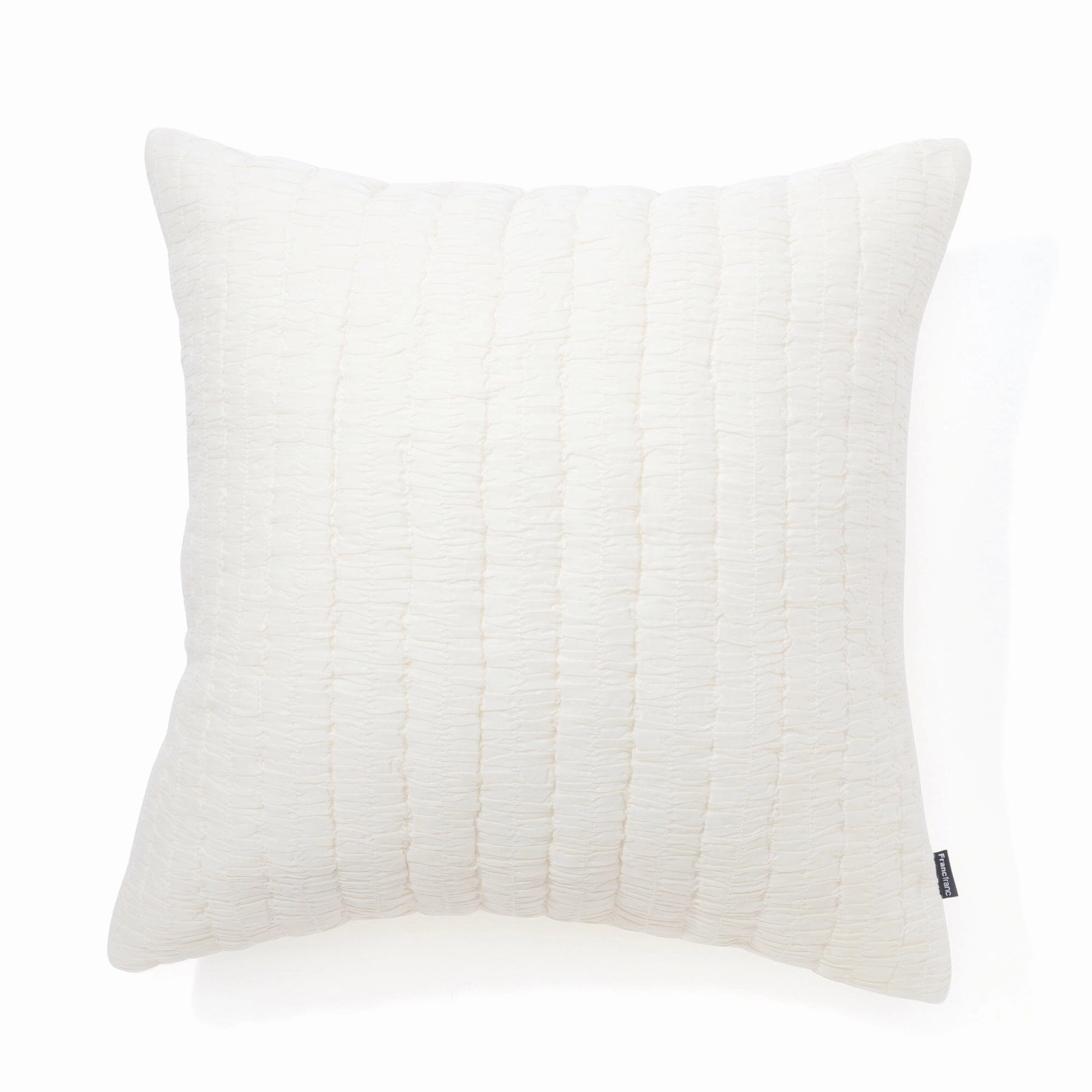Solid Gather Cushion Cover 450 x 450  Ivorybedding sets ,throw blankets 