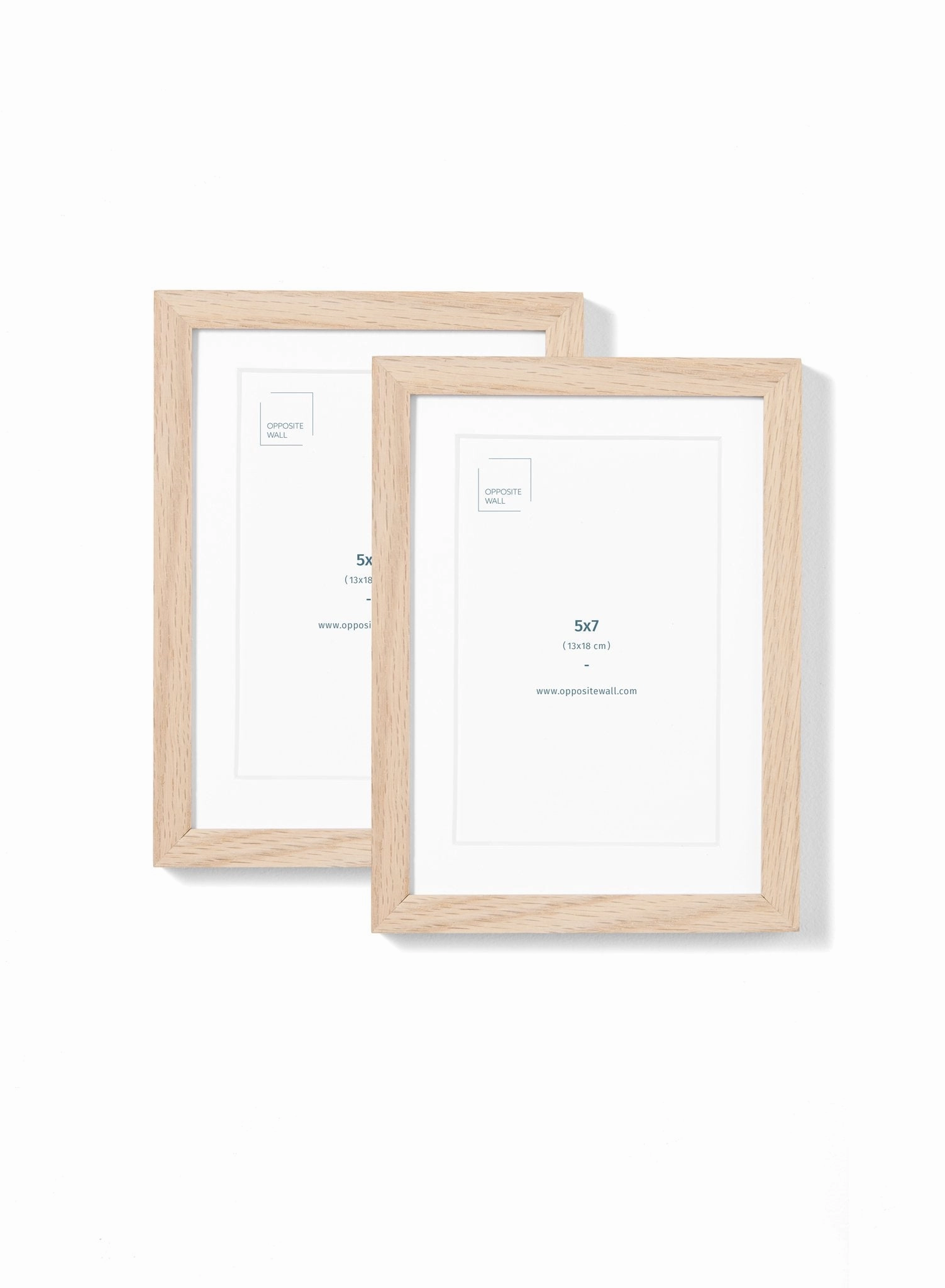 Solid Oak Frame (2 Pack), 5x7 in | 13x18 cmdecorative photo frame ,personalized photo frame 