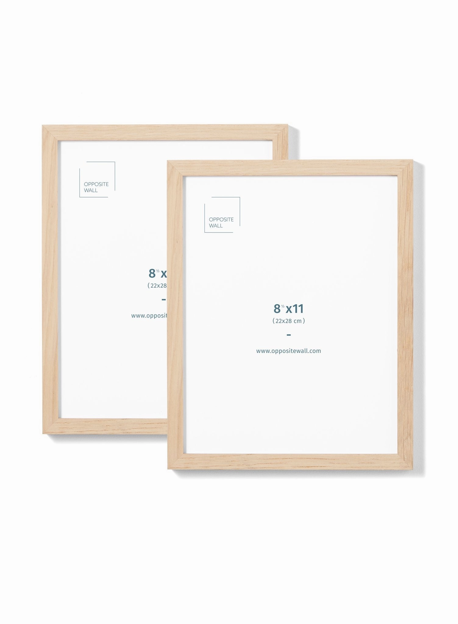 Solid Oak Frame (2 Pack), 8.5x11 in | 22x28 cmdecorative photo frame ,personalized photo frame 