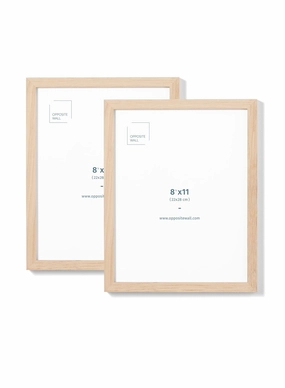Solid Oak Frame (2 Pack), 8.5x11 in | 22x28 cmdecorative photo frame ,personalized photo frame 